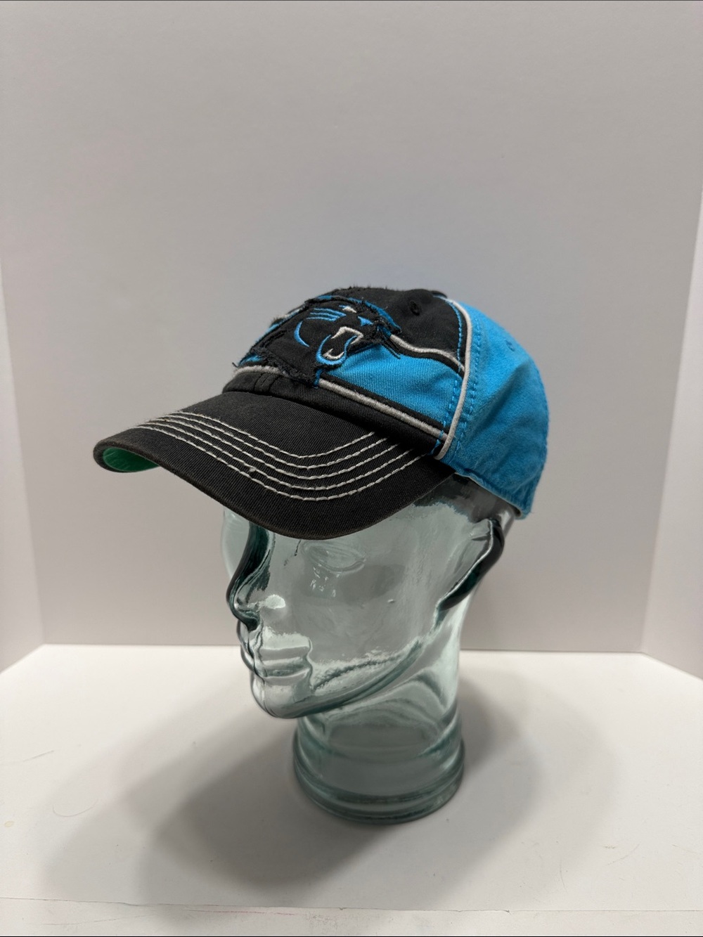 '47 Brand Panthers NFL Team Apparel Black & Teal Cap Interior Patch